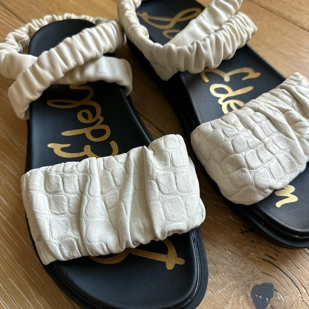 Sam Edelman Velma Cream Sandals - Picture 6 of 8